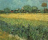 Vincent van Gogh View of Arles with Irises painting